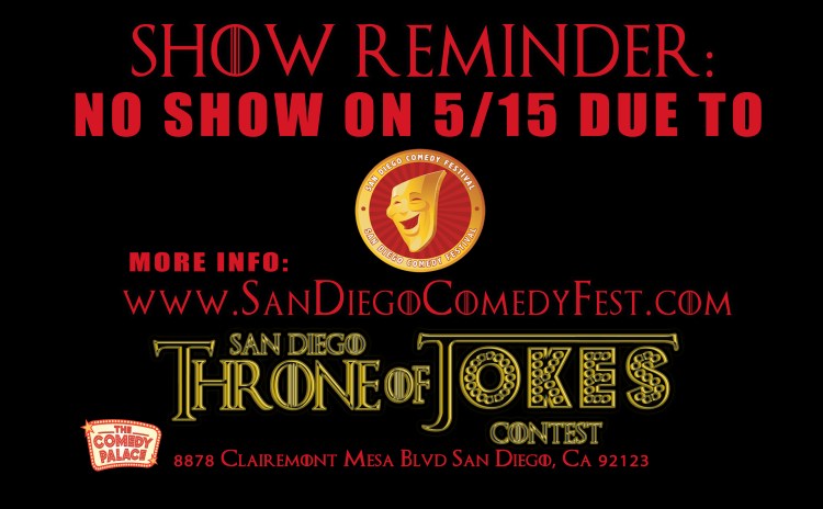 Thorne Of Jokes 2019 Event Poster - 5.15.19 - NO SH OW
